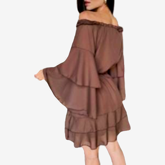 SUPERBE ROBE À ÉPAULES DÉNUDÉES