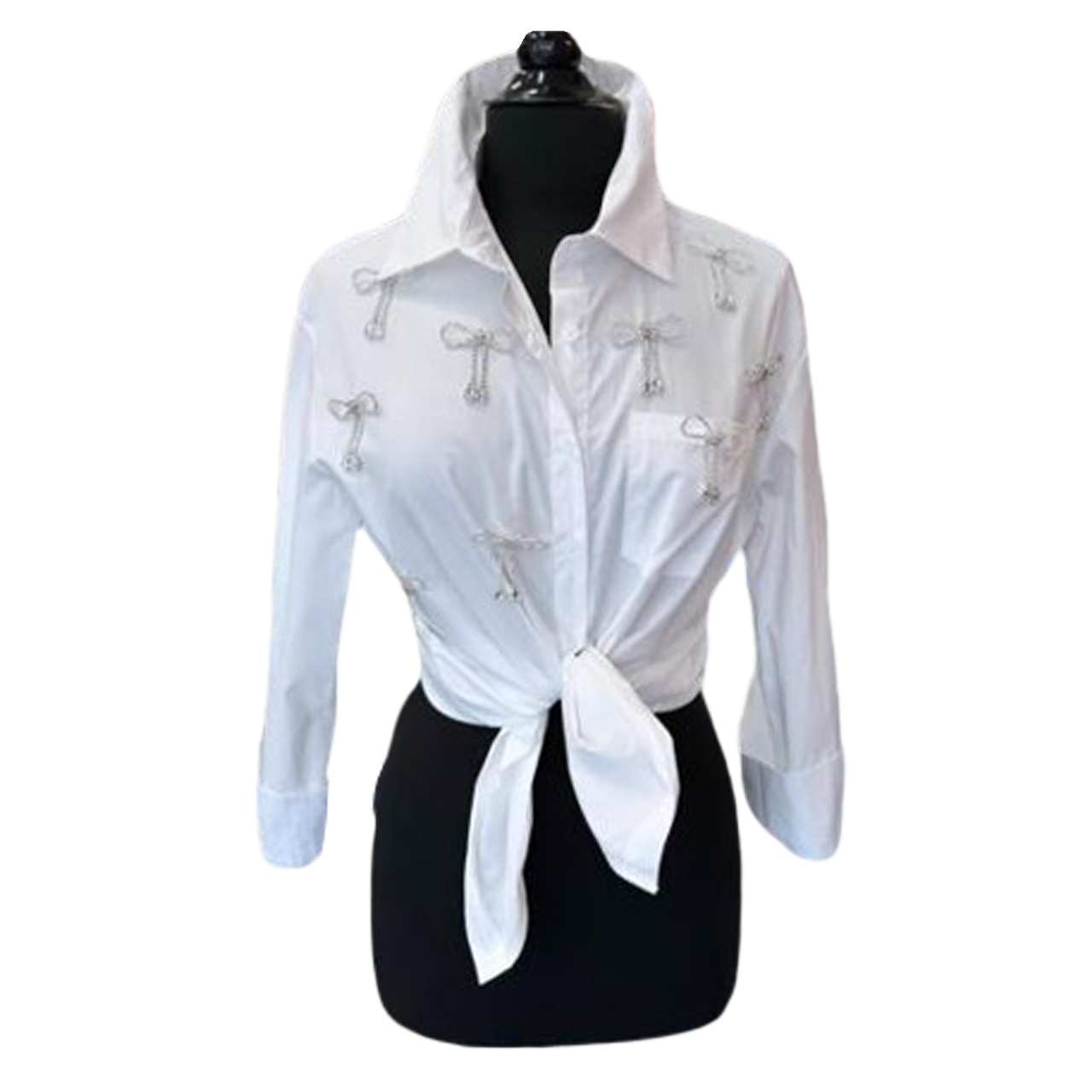 EMBELLISHED BUTTON-DOWN SHIRT