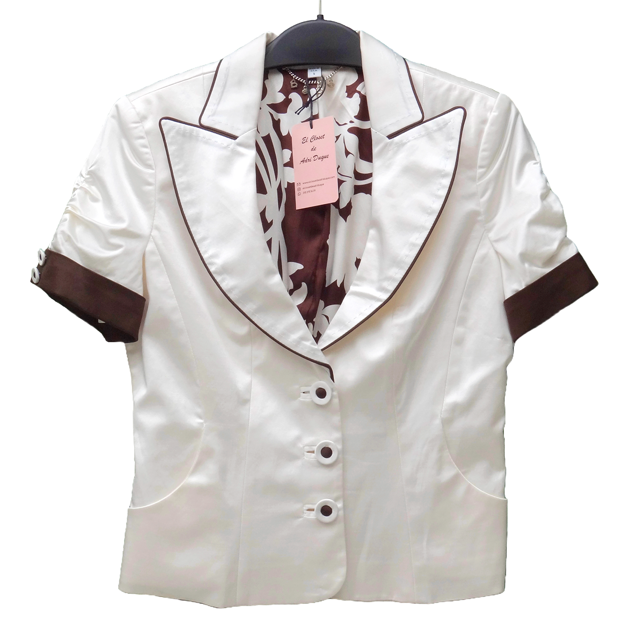 VESTE À MANCHES COURTES ÉLÉGANTE