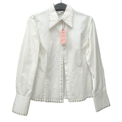 CHEMISE À MANCHES LONGUES CLOUTÉE