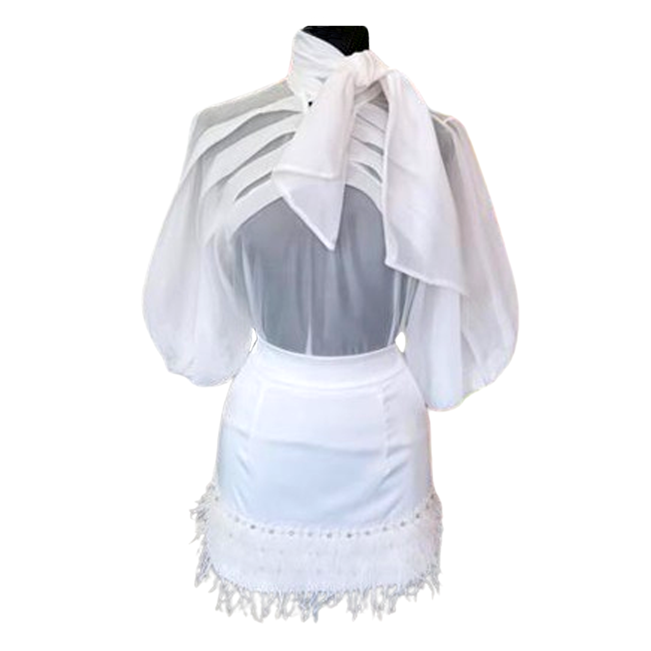 CONJUNTO DE FALDA Y TOP CLÁSICO