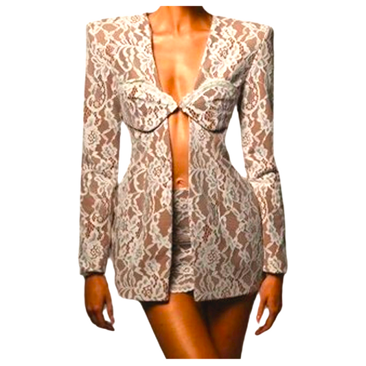 BLAZER MINI-SKIRT SET