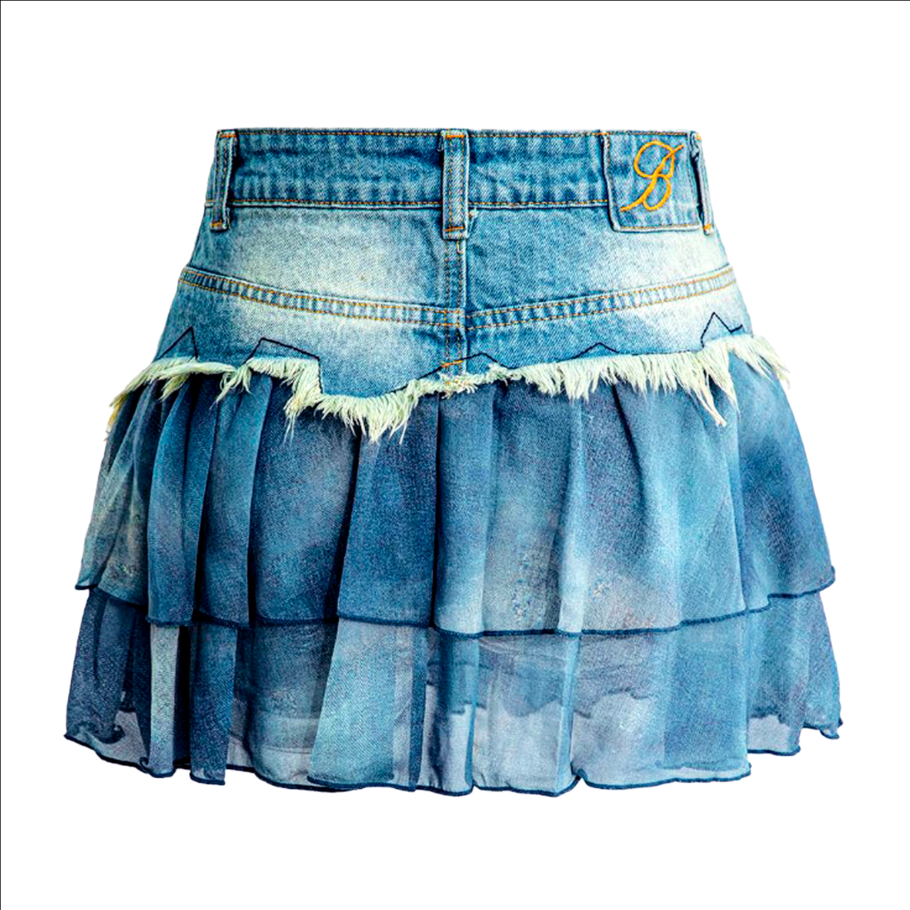 CHIC MINIFALDA VAQUERA DE CINTURA ALTA CON BOLERO DE SEDA