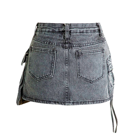 SUPER COOL CARGO GRAFFITI MINISKIRT