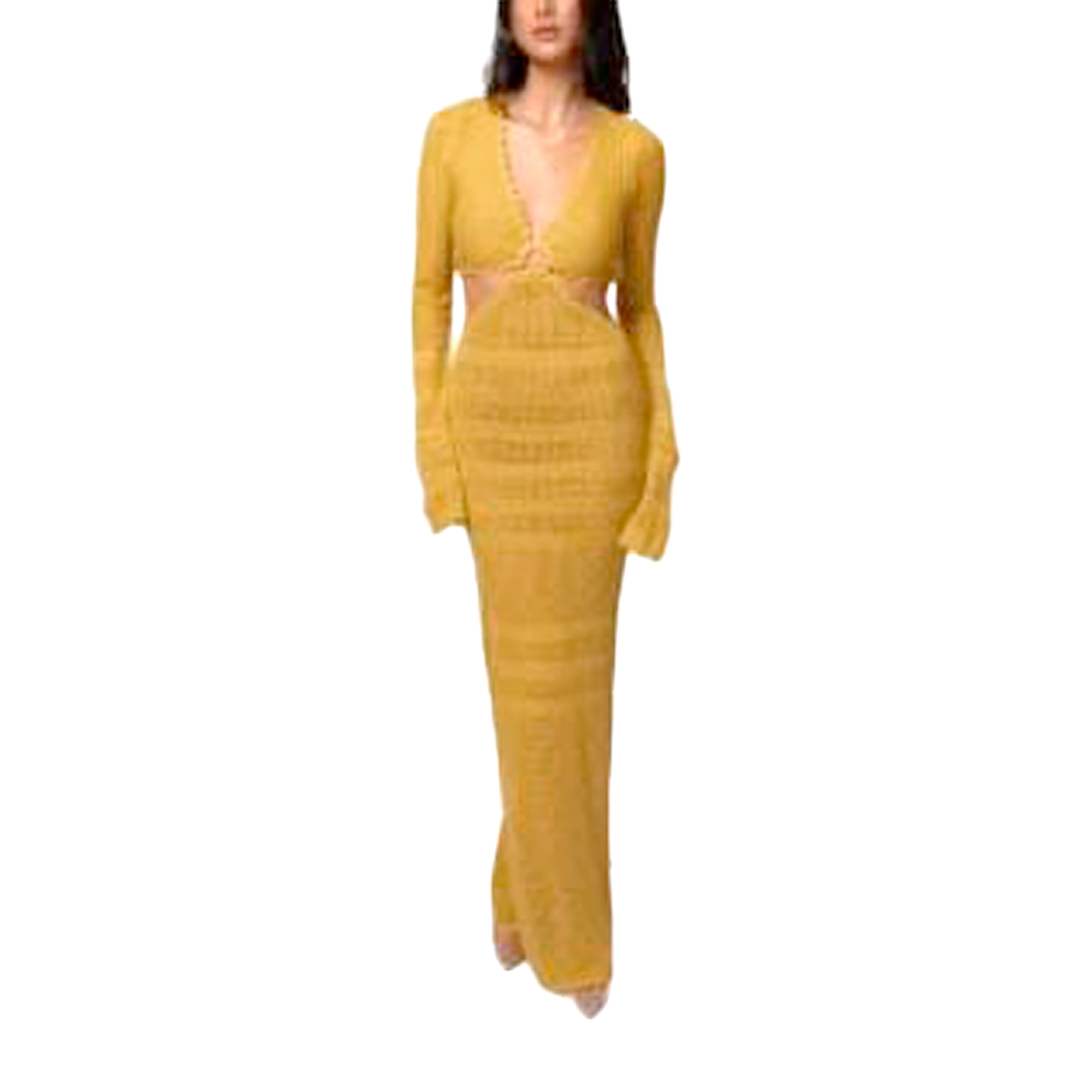 ATREVIDO Y HERMOSO - ELEGANCIA DE CROCHET AMARILLO MOSTAZA