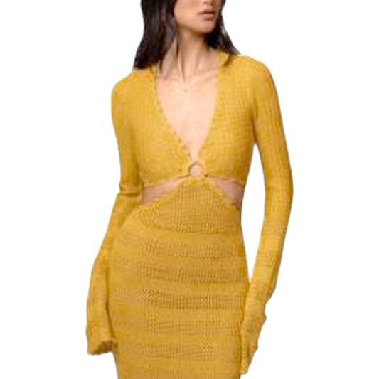 AUDACIEUX ET BEAU - ÉLÉGANCE DU CROCHET JAUNE MOUTARDE