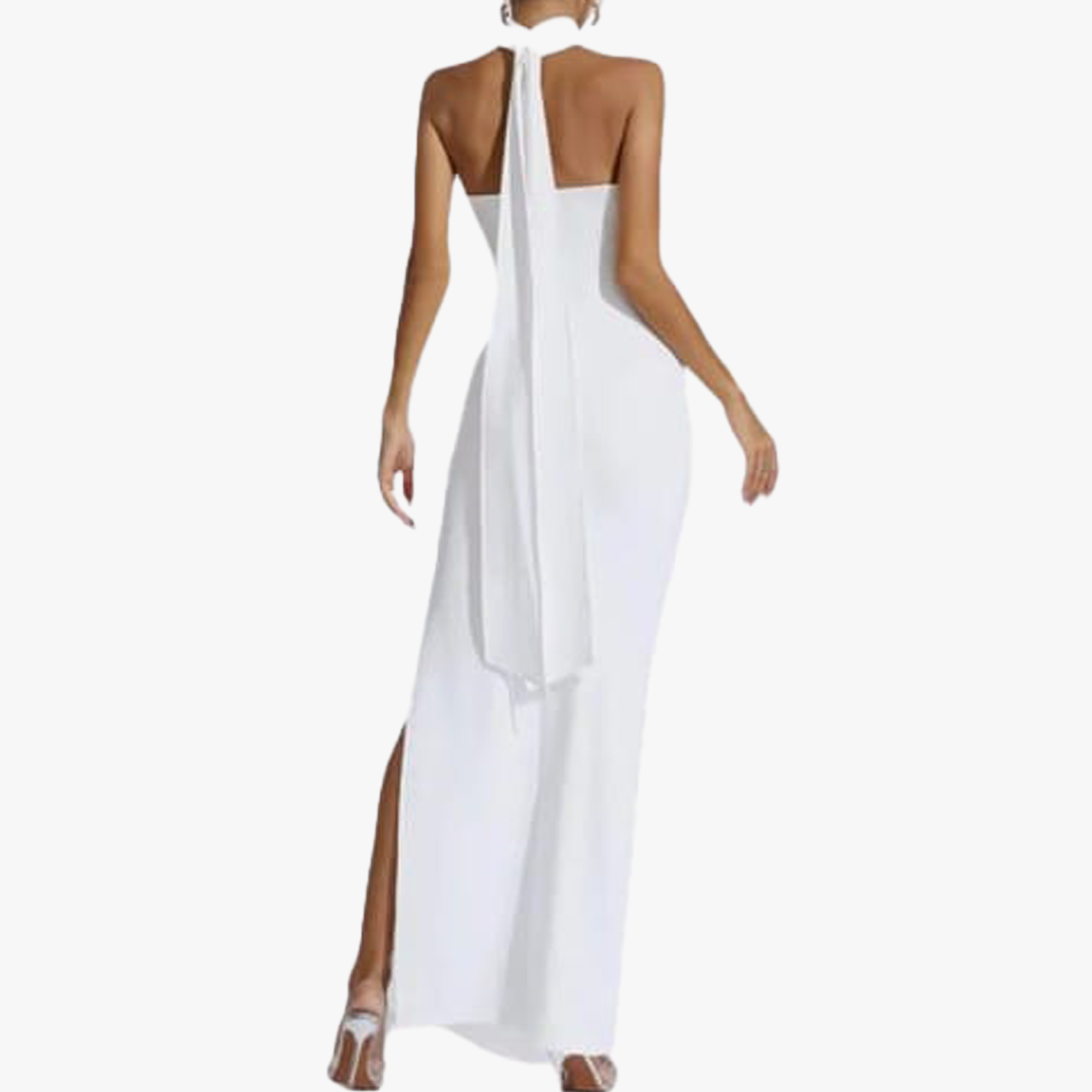 CLASSY HALTER LONG DRESS