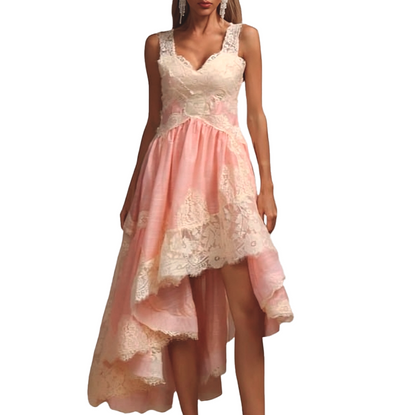 ASYMMETRIC LACE DRESS