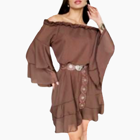 STUNNING OFF-THE-SHOULDER DRESS