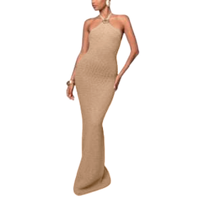 SOPHISTICATION IN CROCHET - KHAKI ELEGANCE