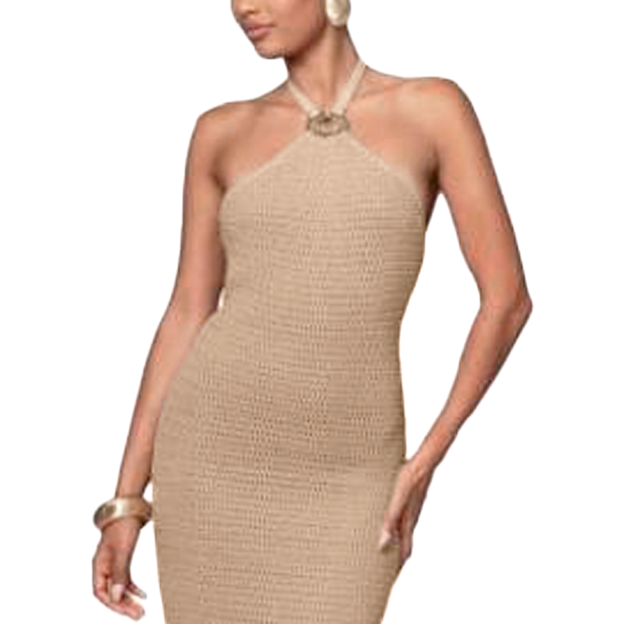 SOPHISTICATION IN CROCHET - KHAKI ELEGANCE