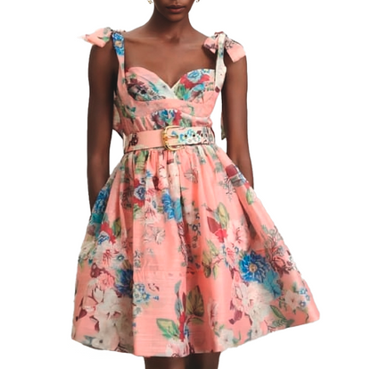 BUSTIER FLOWER DRESS