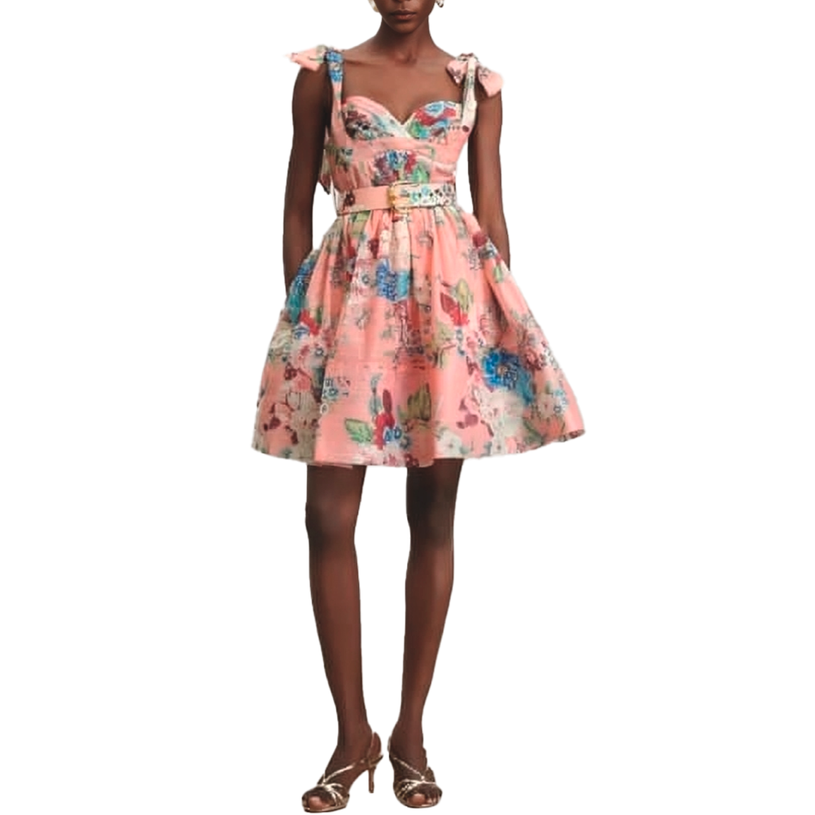 BUSTIER FLOWER DRESS