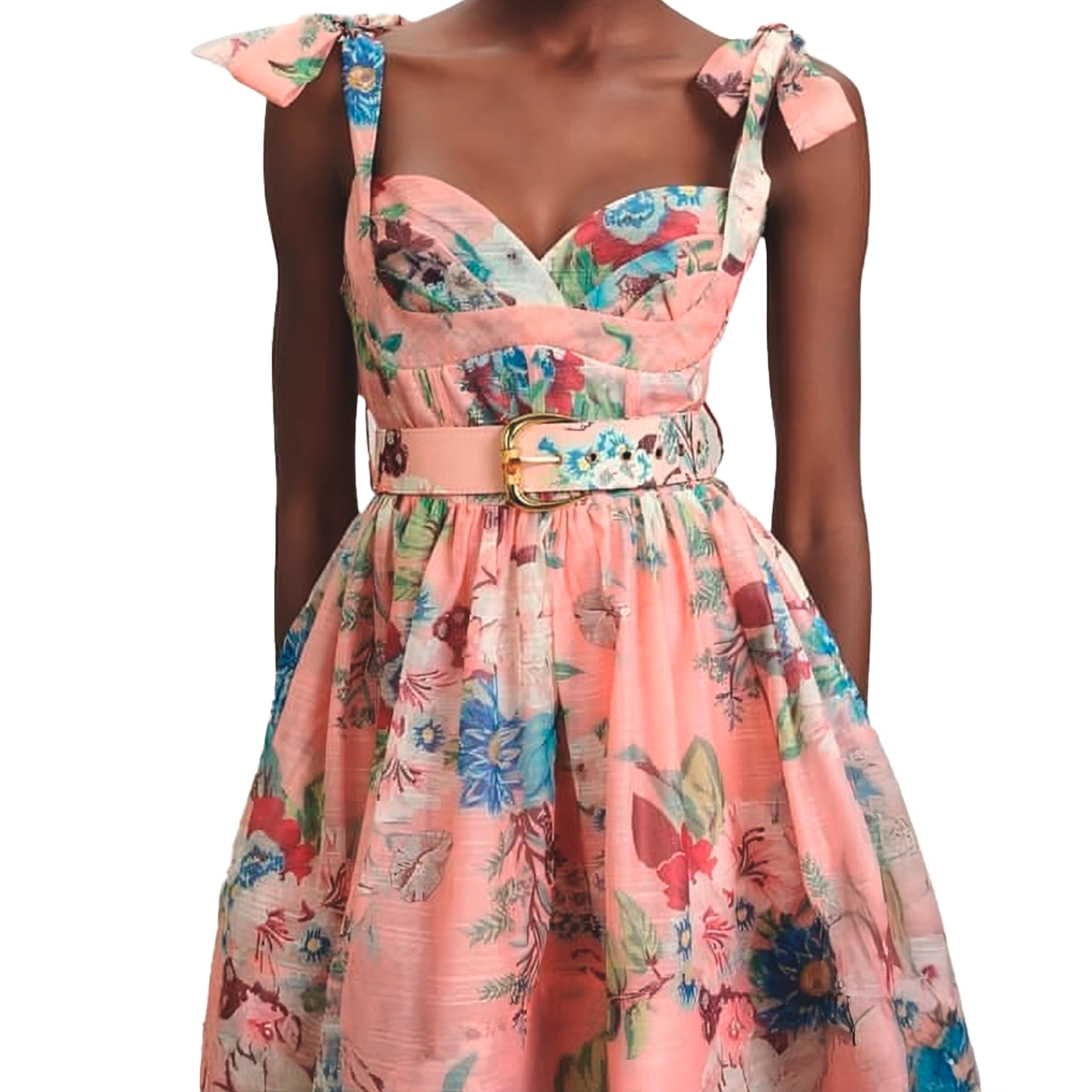 BUSTIER FLOWER DRESS