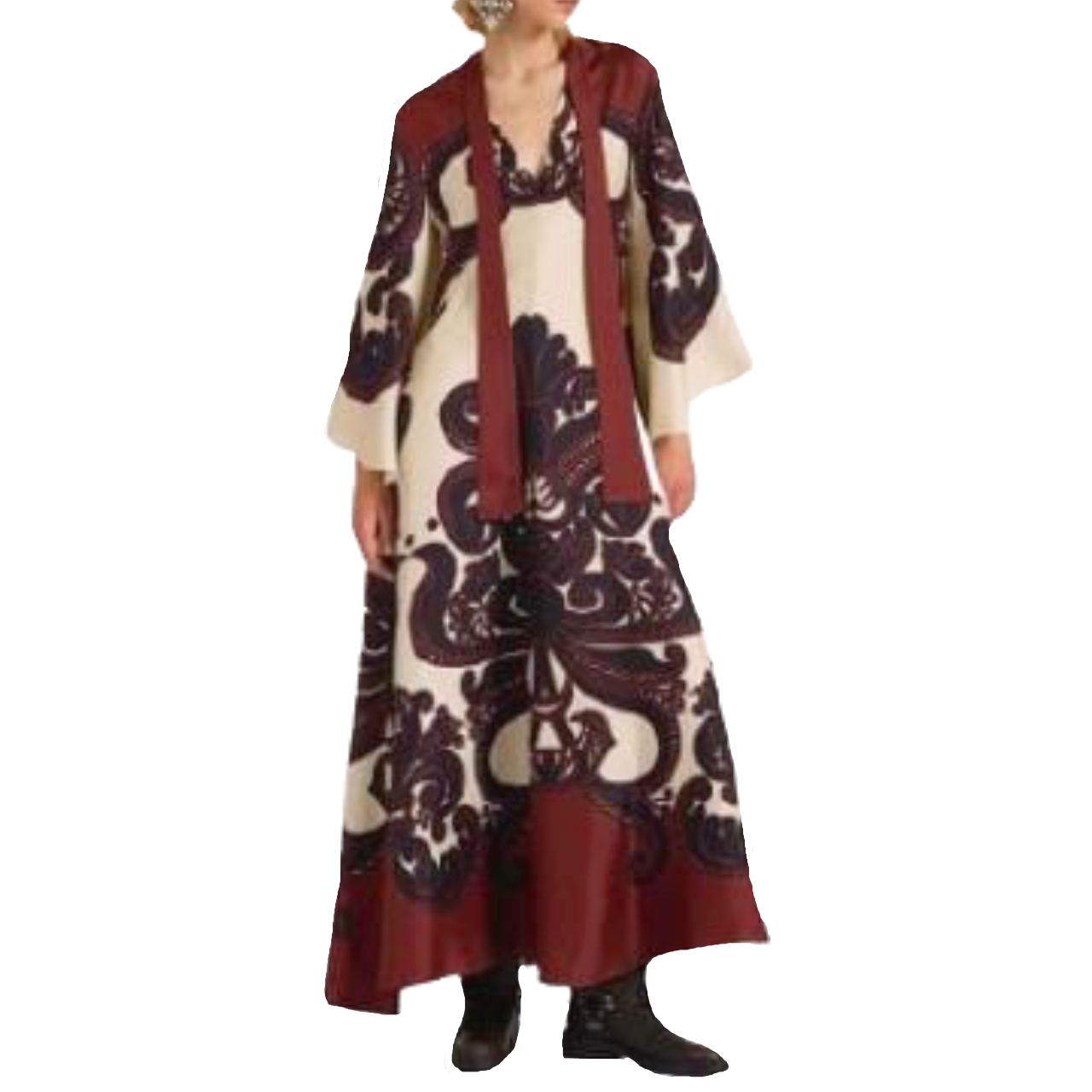 BREATHTAKING LONG BOHO-CHIC DRESS