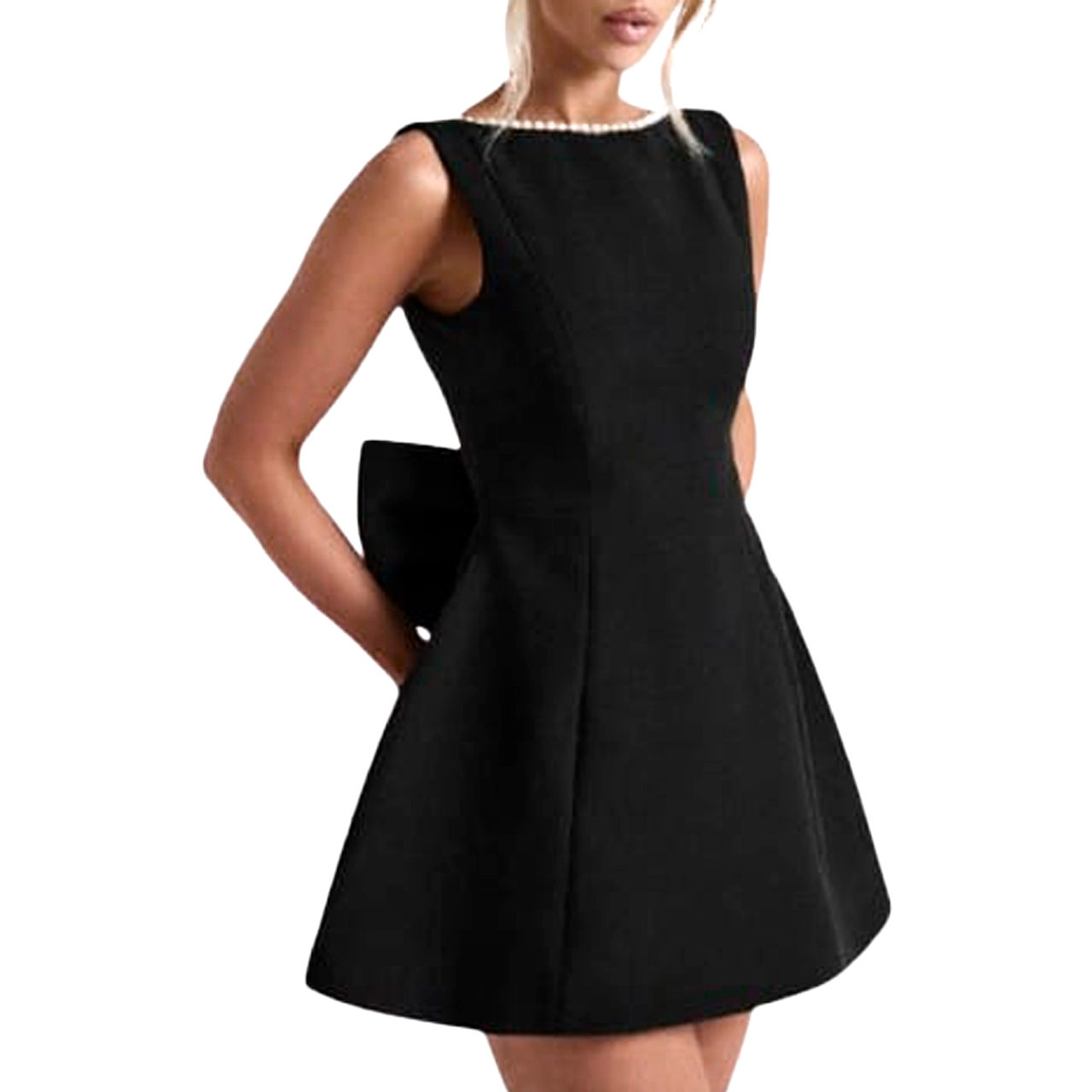 EMBELLISHED MINI-DRESS