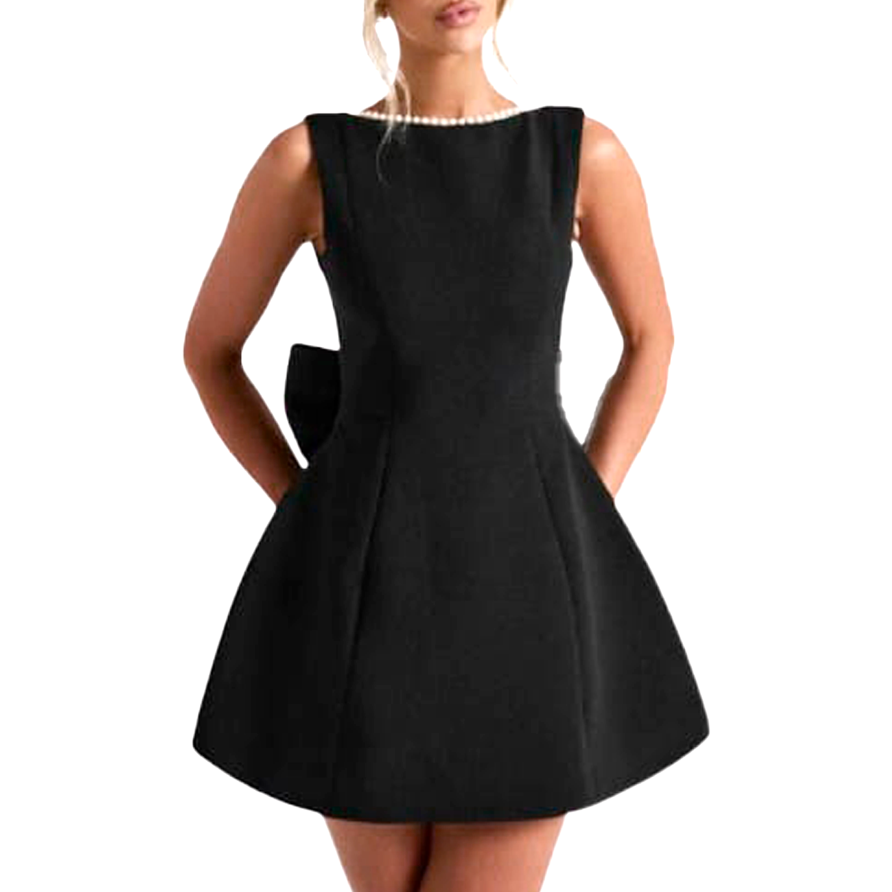 EMBELLISHED MINI-DRESS