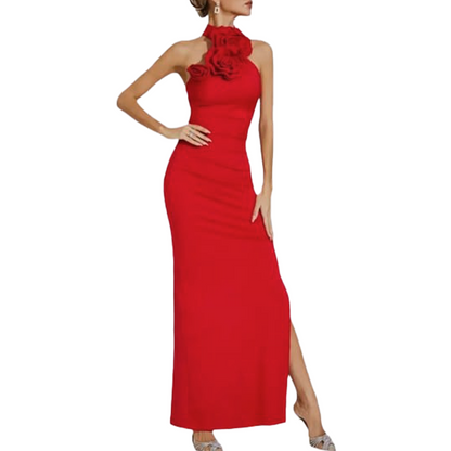 CLASSY HALTER LONG DRESS